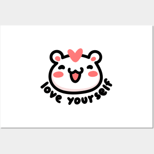 Love yourself polar bear Posters and Art